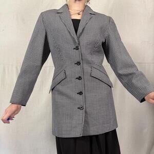 Vintage Sportmax Houndstooth Blazer – Made in Italy